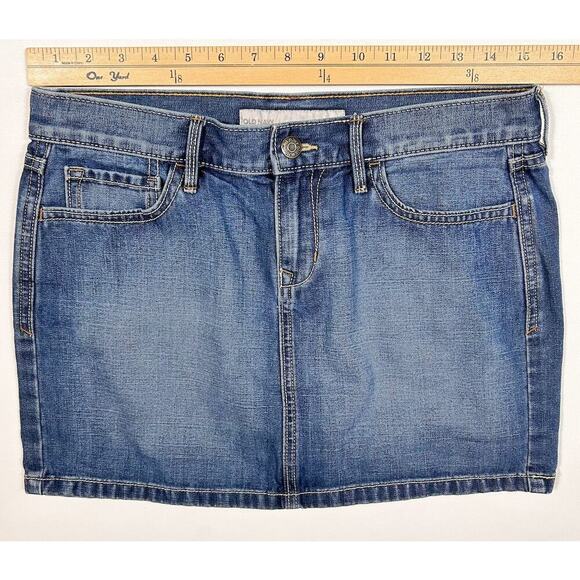 Denim Classic Summer Jean Mini Skirt Old Navy Women's Size 6 - Picture 3 of 5